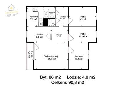 Продажа квартиры 5+1 Stráž pod Ralskem, Mimoňská 274 č. 23