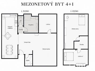 Продажа квартиры 4+1 Brno, Botanická č. 15