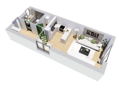 Sale apartment 1+KK Paceřice č. 11