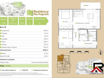 Продаж квартири 3+KK Třebíč, Na Kopcích č. 10