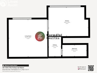 Sale apartment 1+KK Kralupy nad Vltavou, sídl. Hůrka č. 28