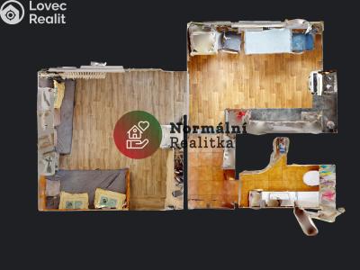 Sale apartment 1+KK Kralupy nad Vltavou, sídl. Hůrka č. 30