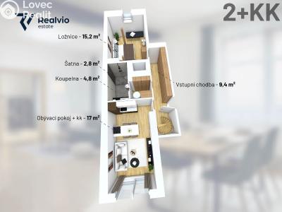 Prodej atypického bytu Praha, Sokolovská č. 19