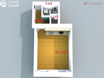 Sale apartment 1+KK Brno, Ptašínského č. 15
