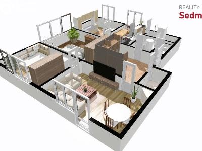 Продаж квартири 4+1 Žďár nad Sázavou, Lučiny č. 24