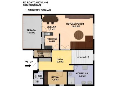 Продажа семейного дома České Budějovice, Rokycanova č. 5