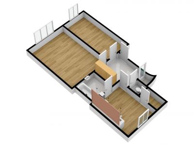 Rent apartment 2+1 Praha, 8. listopadu č. 5