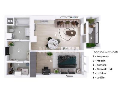 Оренда квартири 2+KK Praha, Ondrákové č. 14