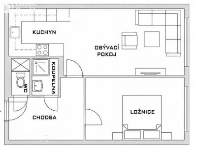 Prodej bytu 2+KK Praha, Luhovská č. 20