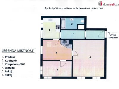 Sale apartment 3+1 Liberec, Raspenavská č. 37