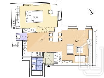 Оренда квартири 2+KK Praha, Vratislavova č. 10