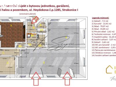 Pronájem bytu 1+KK Strakonice, Heydukova č. 17