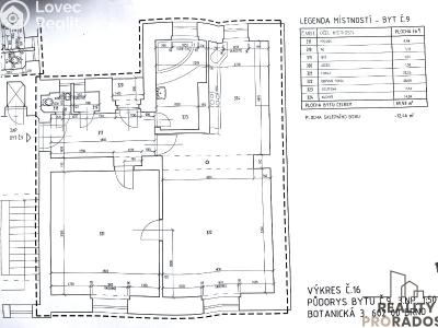 Продажа квартиры 2+KK Brno, Botanická č. 19
