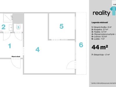 Продаж квартири 1+1 Poděbrady, Kunštátská č. 30