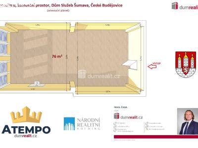 Аренда торгового помещеня České Budějovice, J. Opletala č. 5