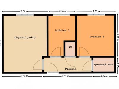 Продажа квартиры 3+KK Mladá Boleslav, Jičínská 1036 č. 17