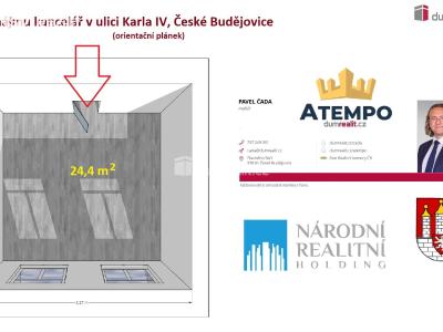 Rent office space České Budějovice, Karla IV. č. 3