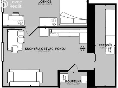 Продаж квартири 2+KK Roztoky č. 1