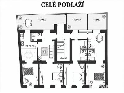 Prodej atypického bytu Praha, Plzeňská č. 24