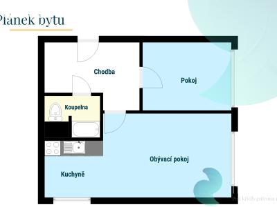 Rent apartment 2+KK Benešov, Konopišťská 1652 č. 10