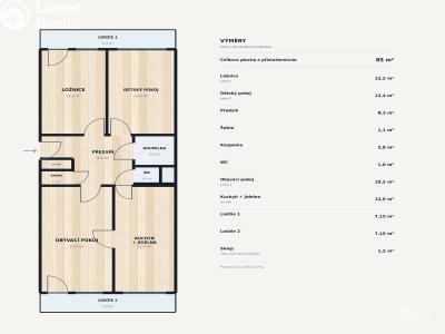 Продажа квартиры 3+1 Beroun, Havlíčkova 100 č. 9