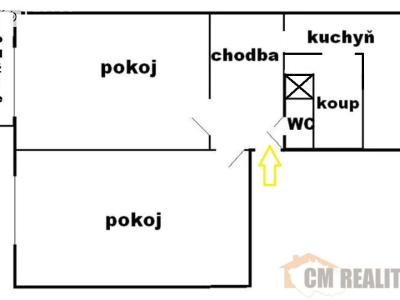 Оренда квартири 2+1 Prostějov, Moravská č. 14