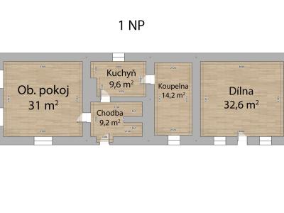 Sale family house Kožlany č. 10