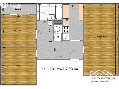 Prodej bytu 3+1 Kolín, Žižkova 347 č. 21