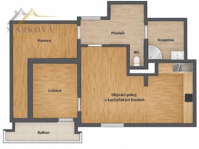 Prodej bytu 2+KK Čížkrajice č. 23