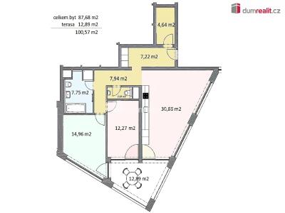 Rent apartment 3+KK Plzeň, Truhlářská č. 2
