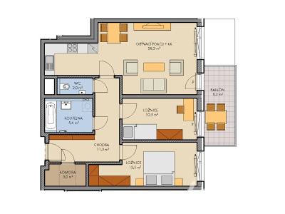 Продаж квартири 3+KK Praha, Hugo Haase č. 26