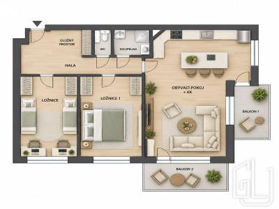 Продажа квартиры 3+KK Praha, Hakenova č. 21