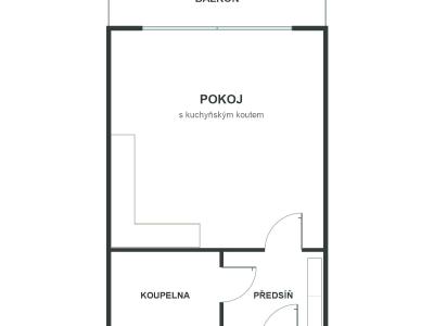 Pronájem bytu 1+KK Praha, Československého exilu č. 16