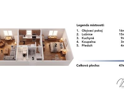 Prodej bytu 2+1 Jičín, Husova č. 24