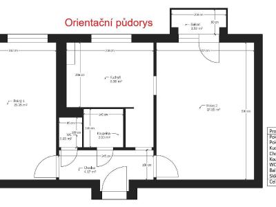 Sale apartment 2+1 Pardubice, Pichlova 2536 č. 3