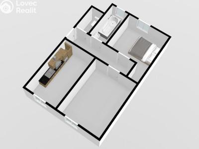 Sale apartment 2+1 Pardubice, Češkova č. 12