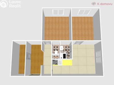 Sale apartment 2+1 Přerov, Velká Dlážka č. 2