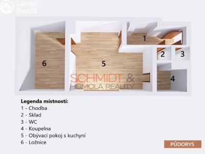 Продажа квартиры 2+KK Hustopeče, Husova č. 13
