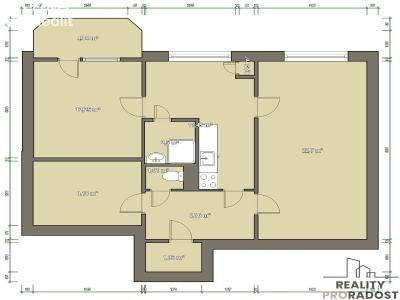 Продажа квартиры 3+1 Kyjov, Sídliště U Vodojemu č. 1