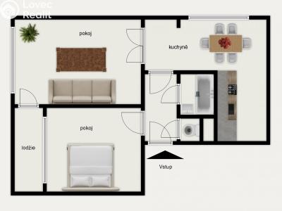 Sale apartment 2+1 Rakovník, Plzeňská 2112 č. 19