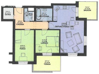 Sale apartment 3+KK Pardubice, U Sportovní školy 377 č. 10