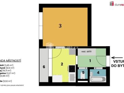 Prodej bytu 1+1 Roudnice nad Labem, Alej 17. listopadu č. 9