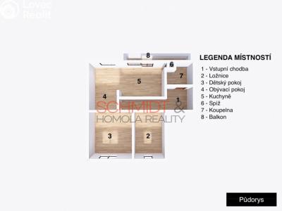 Продажа квартиры 3+KK Zaječí, Hlavní 324 č. 18