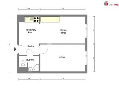 Продажа квартиры 2+KK Neratovice, Kojetická č. 4