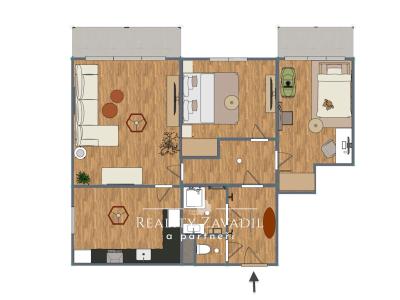 Продаж квартири 3+1 Vlašim, Komenského 1414 č. 5