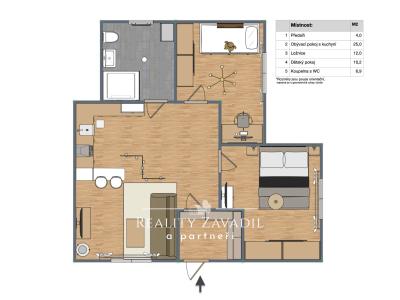 Sale apartment 3+KK Praha, Světská č. 25
