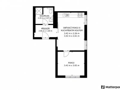Rent apartment 2+KK Beroun, Na Parkáně č. 1