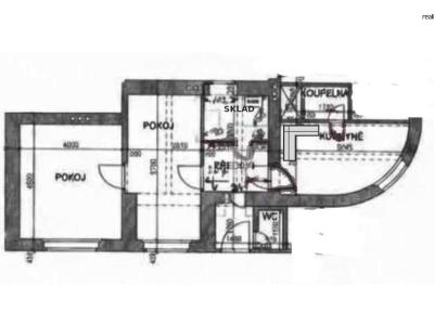 Rent apartment 2+KK Praha 8, Na stráži č. 15