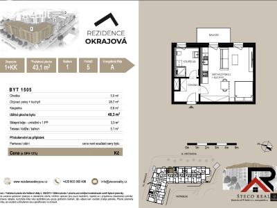 Prodej bytu 1+KK Třebíč, Stavební č. 9