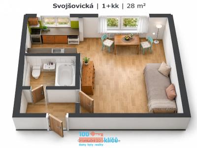 Prodej bytu 1+KK Praha, Svojšovická č. 22